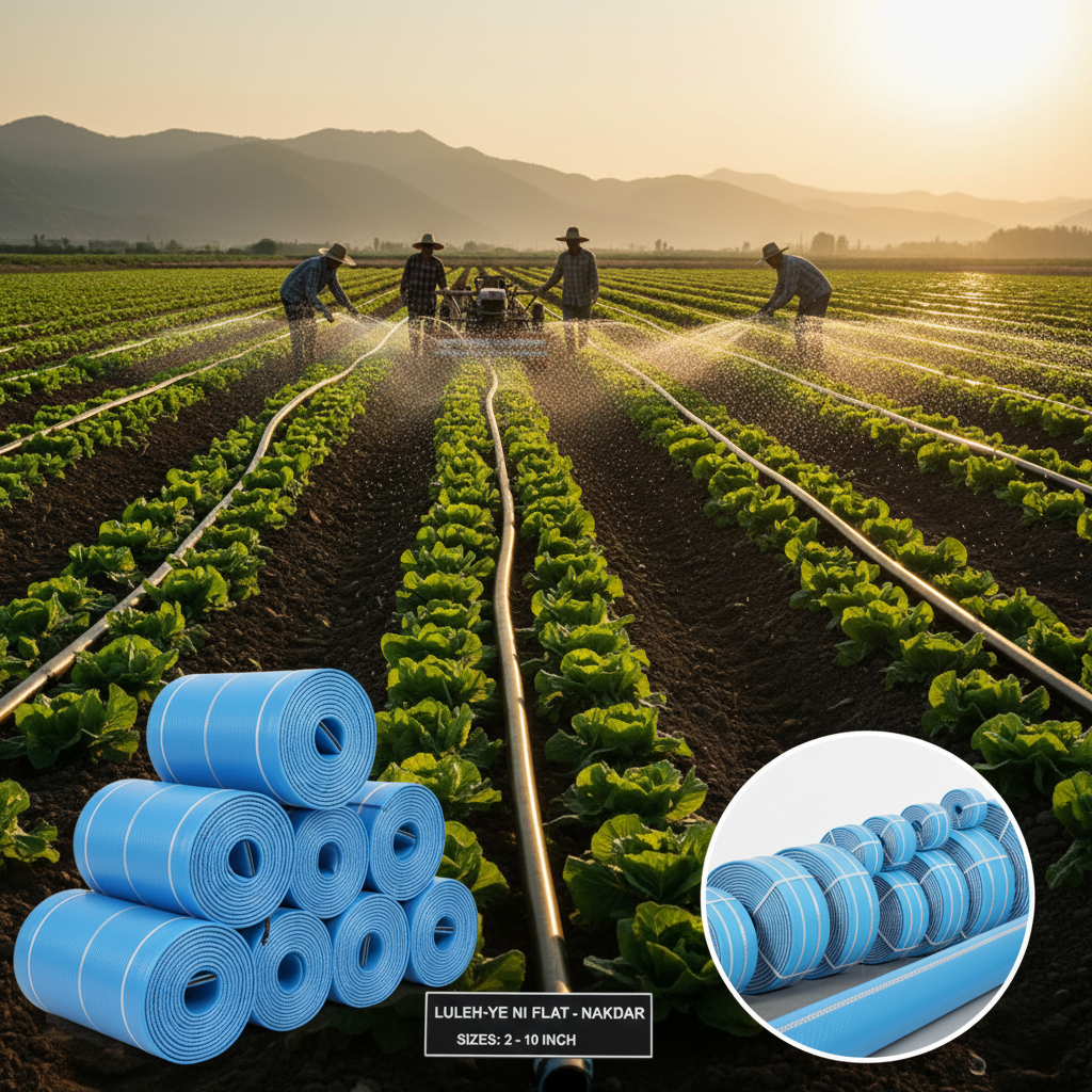 لوله های نی فلت و آبرسانی بصورت ساده و نخ دار از سایز 2 تا 10 اینچ